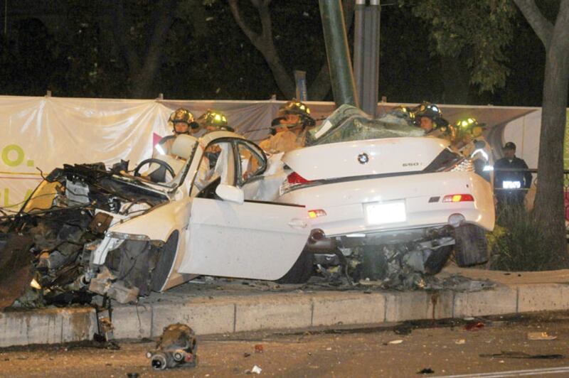 Accidente de coche en la Ciudad de México