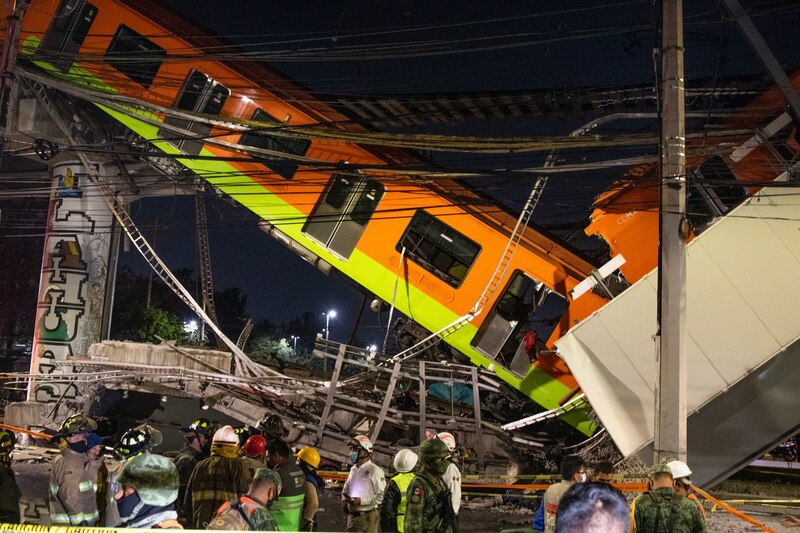 Accidente de tren en la Ciudad de México deja varios heridos