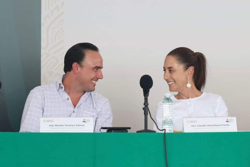 Reunión de trabajo entre el Ing. Manuel Jiménez Salinas y la Dra. Claudia Sheinbaum Pardo