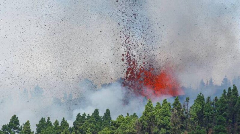 La erupción del volcán de La Palma