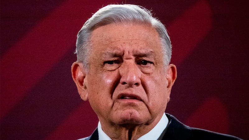 El presidente de México, Andrés Manuel López Obrador, durante una conferencia de prensa.