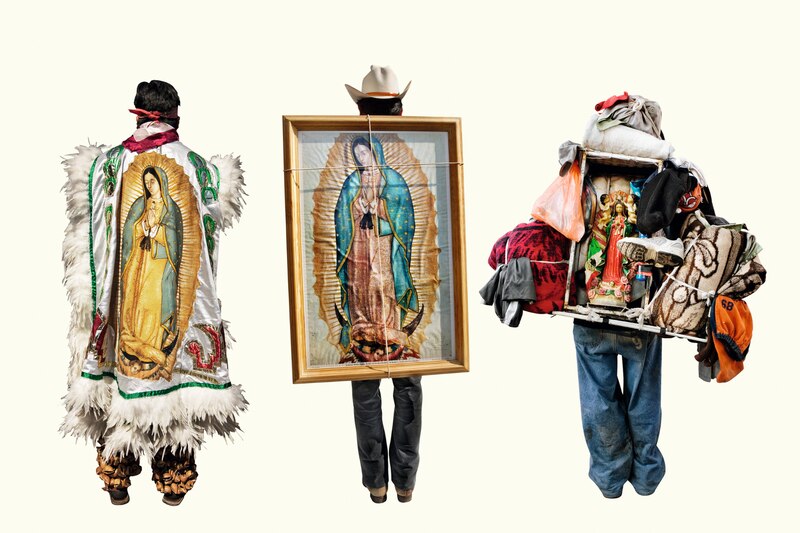 Obras de la serie "Camino al Tepeyac" de Alinka Echeverría
