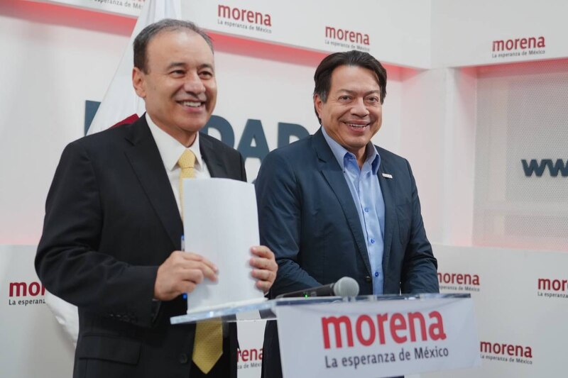 - Reunión de trabajo entre el presidente de México, Andrés Manuel López Obrador, y el líder de Morena, Mario Delgado.