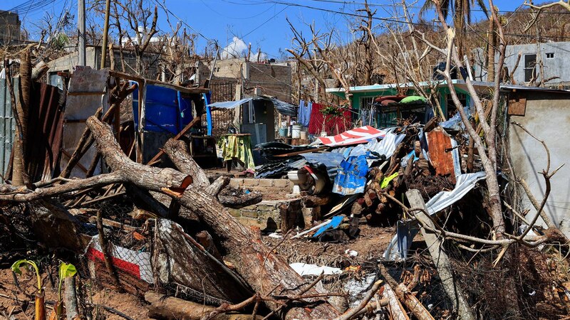Devastación en Puerto Rico tras el huracán María