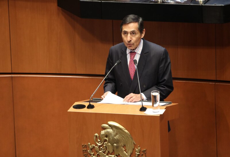 El senador Ricardo Monreal durante una sesión en el Senado de la República.