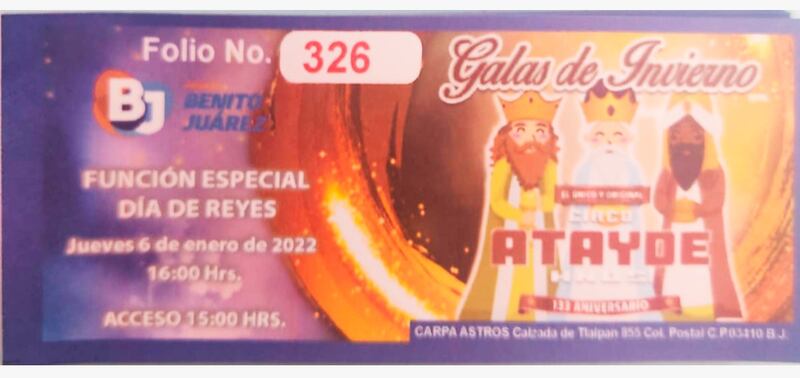 Función especial del Circo Atayde por el Día de Reyes