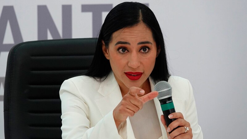 La presidenta de la Comunidad de Madrid, Isabel Díaz Ayuso, durante una rueda de prensa.