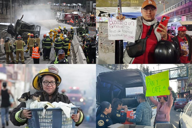 Solidaridad en la tragedia. Fueron decenas de personas quienes ayudaron y siguen haciéndolo de diferentes formas tras la explosión de la Pipa de gas en Iztapalapa.
