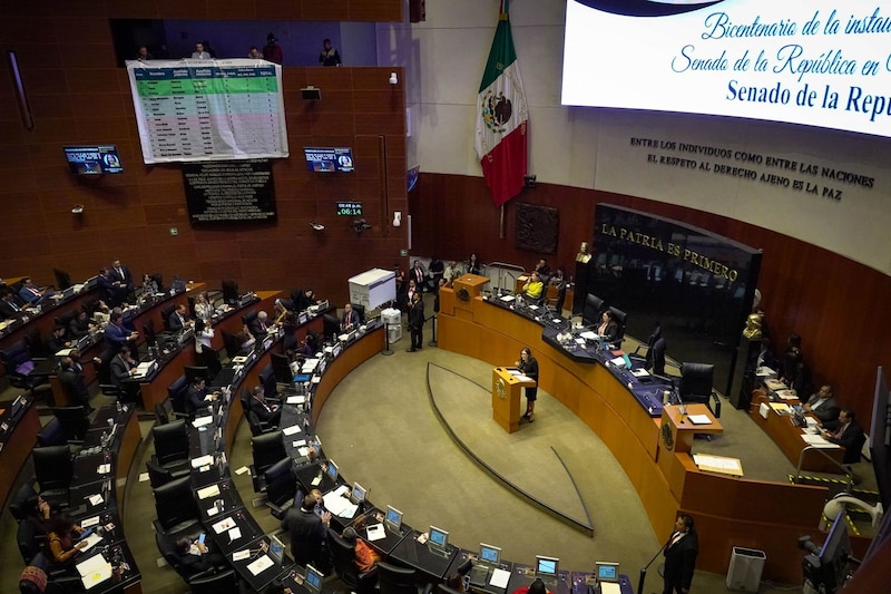 Sesión ordinaria de la Cámara de Senadores en donde se voto por la nueva titular de la Comisión Nacional de los Derechos Humanos