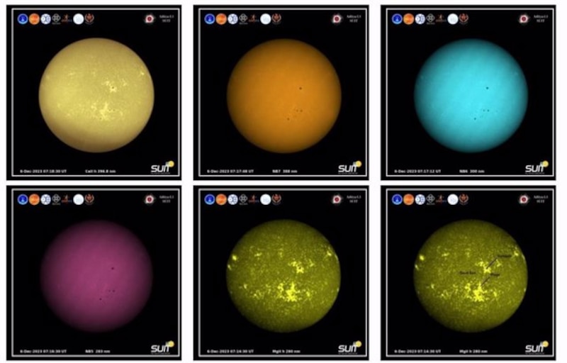 El Sol en diferentes longitudes de onda