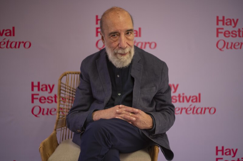 El escritor Salman Rushdie en el Hay Festival de Querétaro