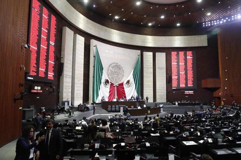 Sesión en el Congreso de la Unión