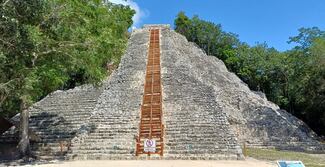 Inauguran la escalinata en el basamento Nohoch Mul, en la zona arqueológica de Cobá