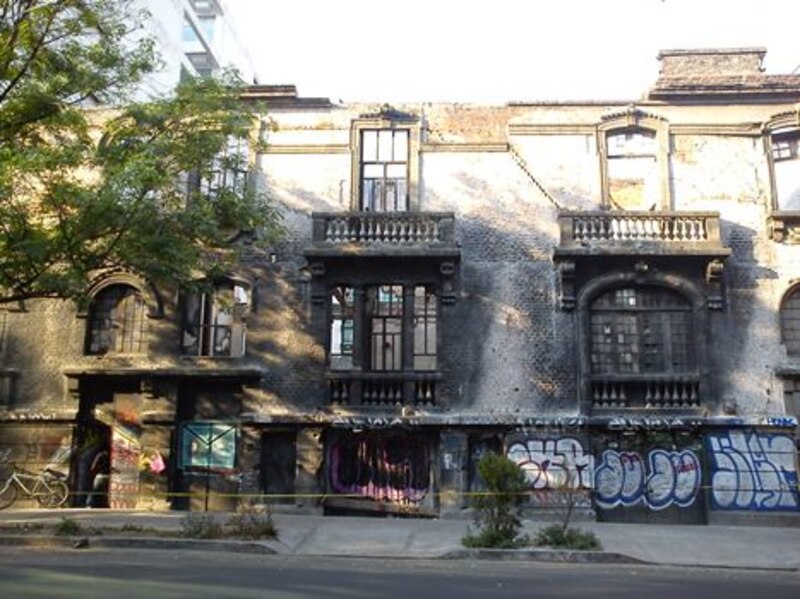 Edificio abandonado en la Ciudad de México