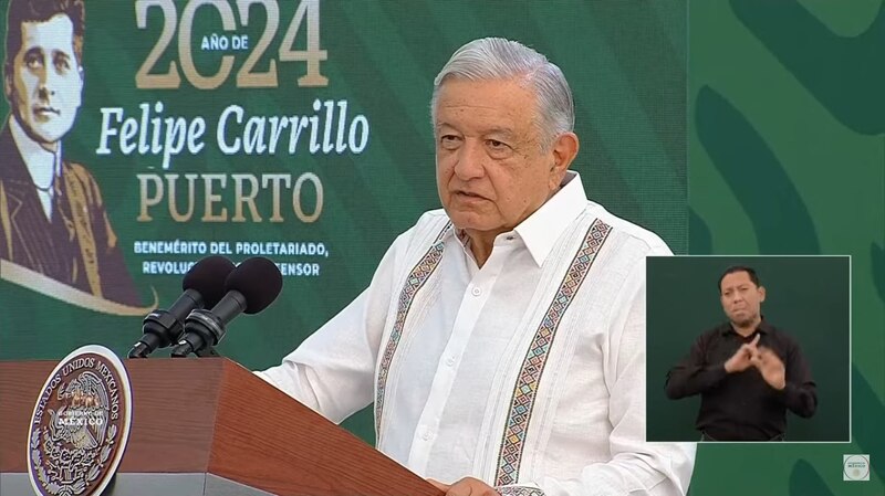 El presidente Andrés Manuel López Obrador encabeza la ceremonia del 104 aniversario del natalicio de Felipe Carrillo Puerto