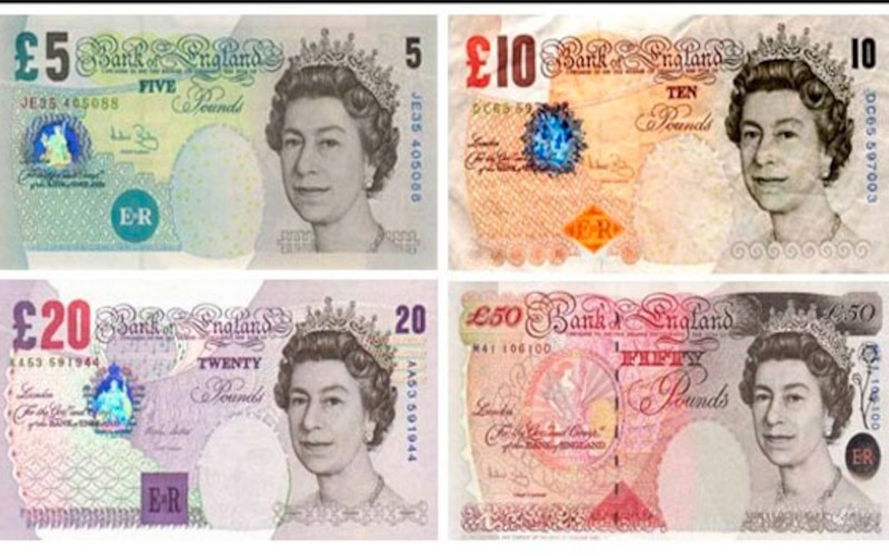 Billetes de libras esterlinas