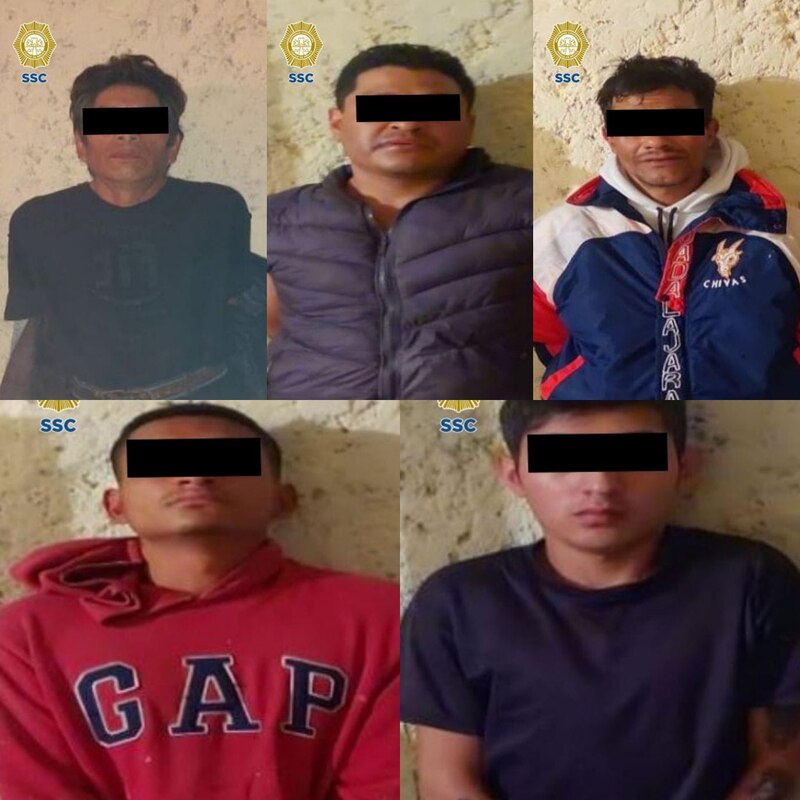SSC detiene a seis presuntos delincuentes en la Ciudad de México