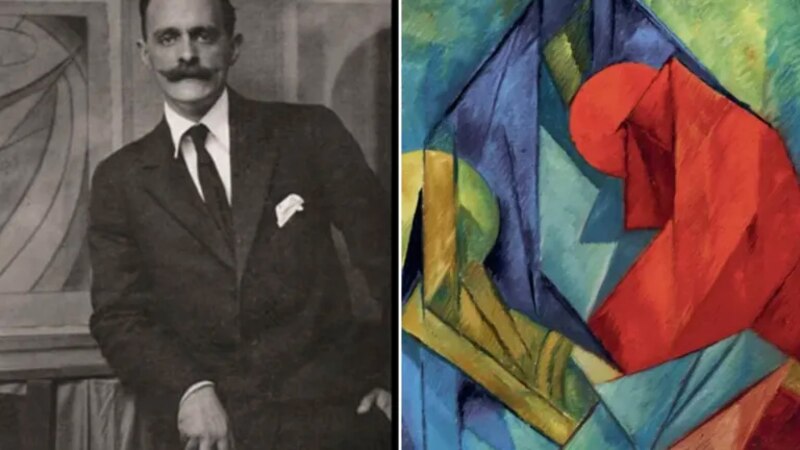 El pintor uruguayo Joaquín Torres García y su obra "El taller de la calle Maldonado"