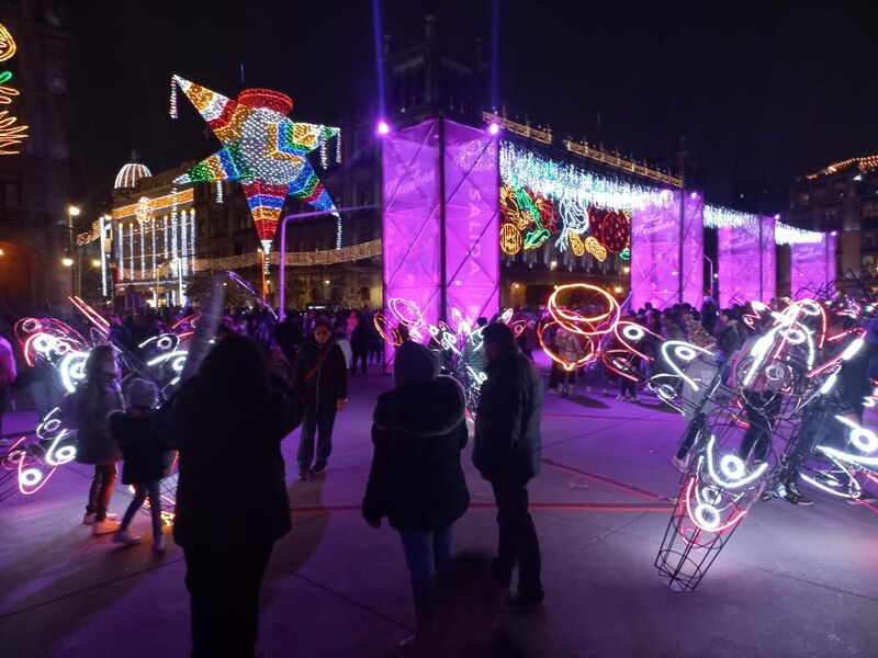 Luces navideñas en la Ciudad de México
