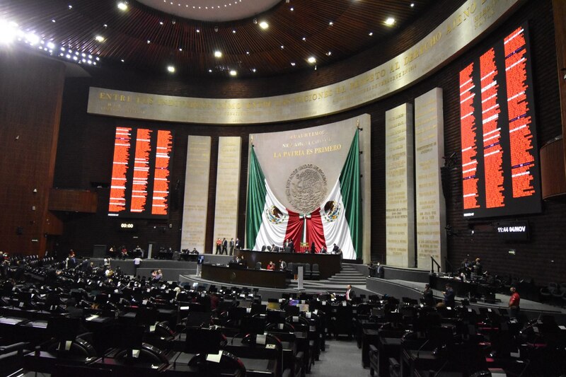 Sesión en el Congreso de la Unión