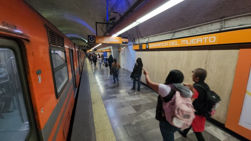 Estación de metro en Ciudad de México
