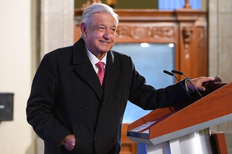 El presidente Andrés Manuel López Obrador durante una conferencia de prensa