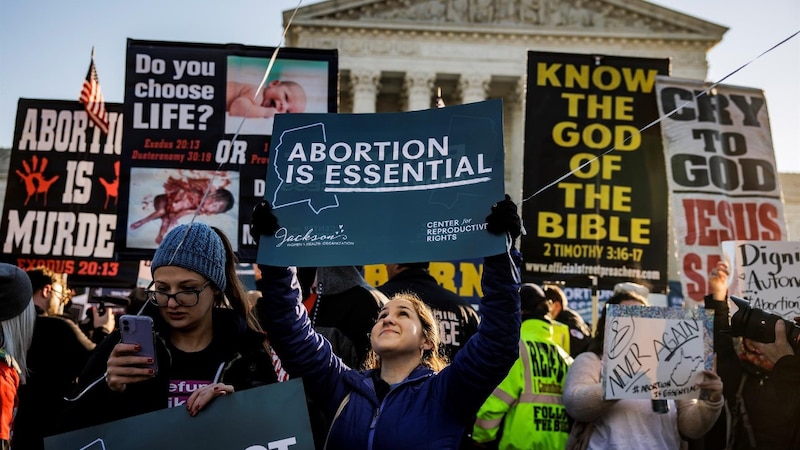 Protesta por el derecho al aborto en Estados Unidos