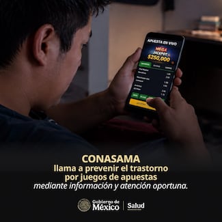 Continua exposición a plataformas digitales de apuestas, podría derivar en un problema de salud mental