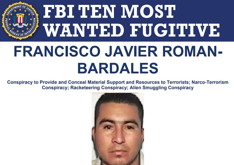 Foto de Francisco Javier "N", detenido en Veracruz, uno de los 10 fugitivos más buscados por el FBI.