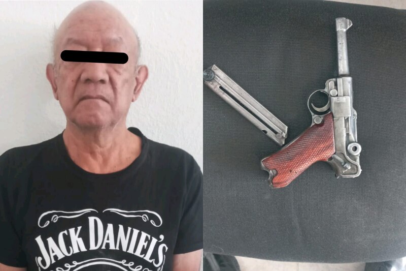 Detienen a un hombre con una pistola en la Ciudad de México