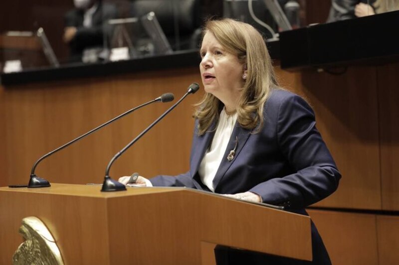 La presidenta de la Cámara de Diputados, Laura Rojas, durante una sesión en el Congreso Nacional.