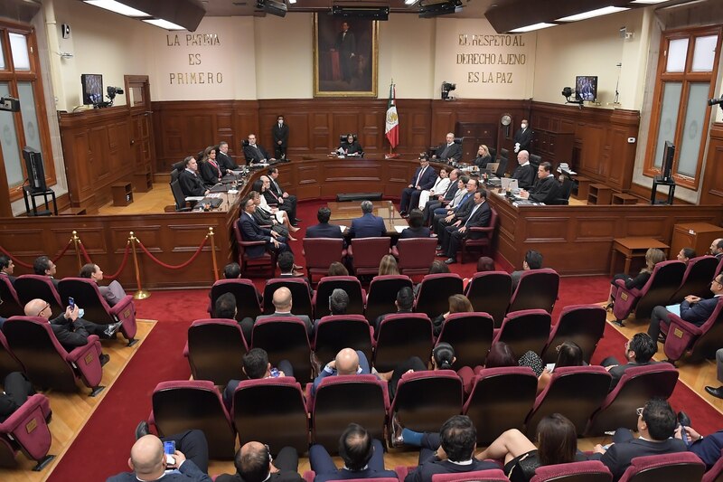 Sesión de la Suprema Corte de Justicia de la Nación