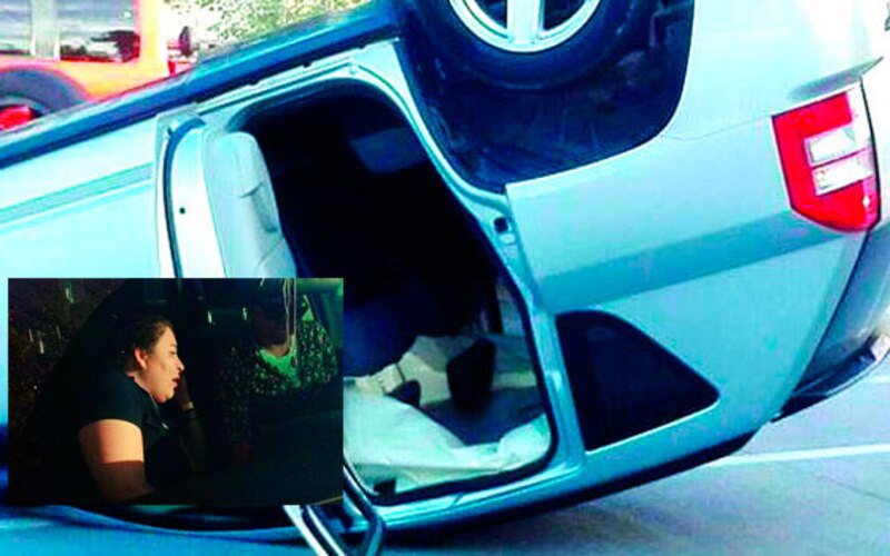 Accidente de coche deja a mujer herida
