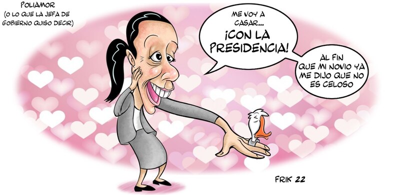 Possible title: ¡Cuidado, presidencia! La jefa de gobierno se casa contigo