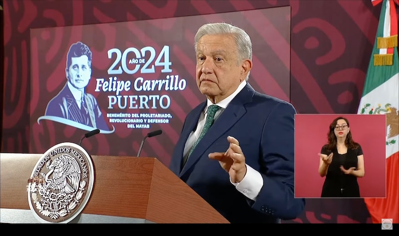 El presidente Andrés Manuel López Obrador encabeza la ceremonia del 102 aniversario de la muerte de Felipe Carrillo Puerto