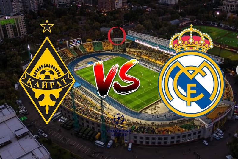 Kairat vs Real Madrid | Champions League- Horario, canal, transmisión, cómo y dónde ver en vivo el partido.
