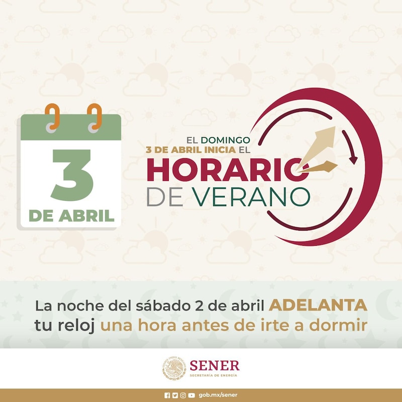 ¡Prepárate! Este domingo 3 de abril inicia el Horario de Verano