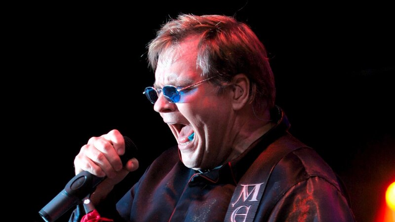 El cantante Meat Loaf en concierto