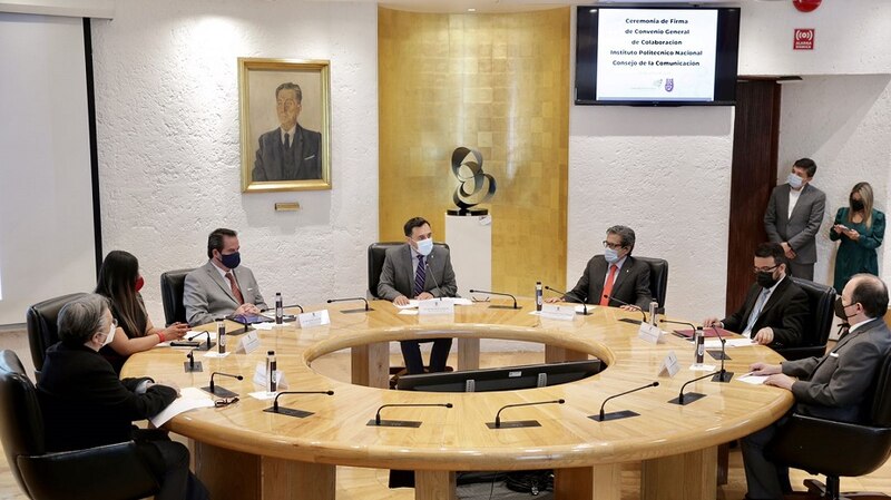 Firma de convenio entre el Instituto Politécnico Nacional y el Consejo de la Comunicación