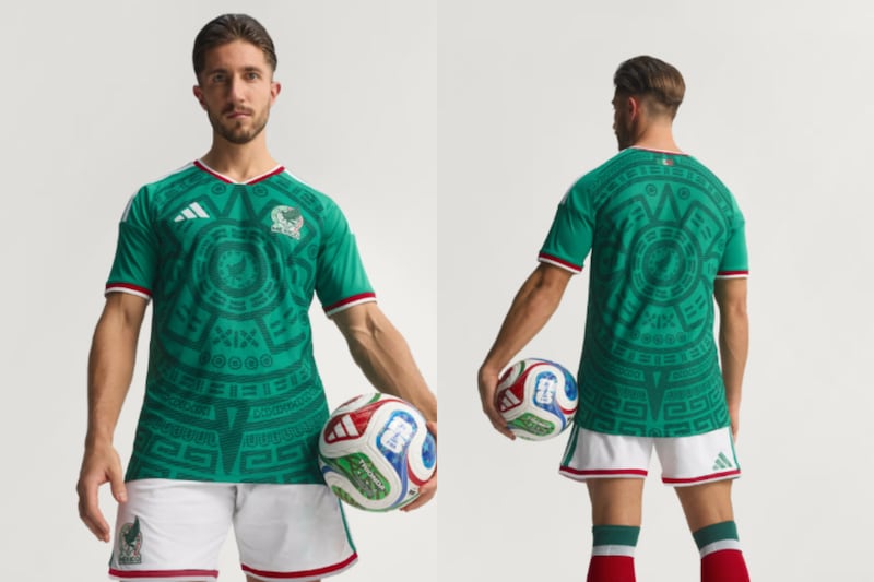 Playera Selección Mexicana. Así luce la indumentaria mundialista de México en la tienda oficial de Adidas.