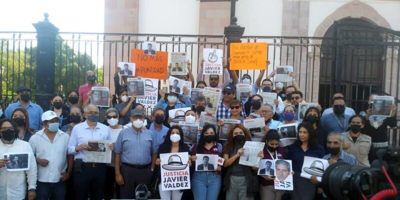 Protesta en México tras asesinato de periodista Javier Valdez