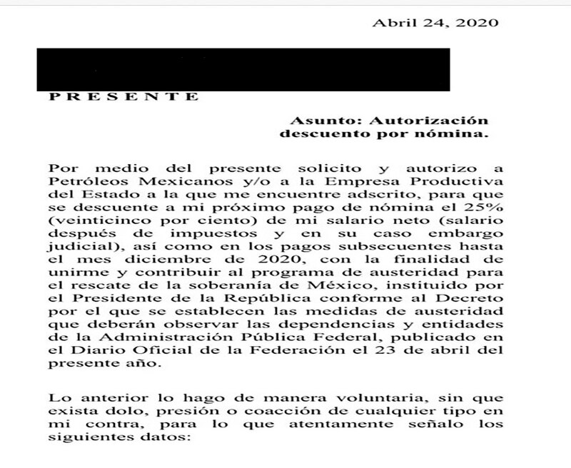 Autorización de descuento por nómina