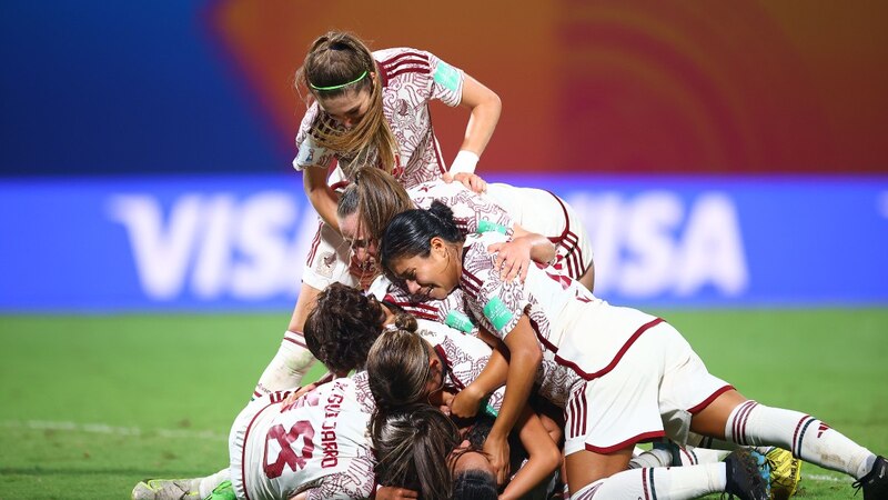 La Selección Femenil Mexicana celebra su victoria en el Mundial Femenino Sub-17