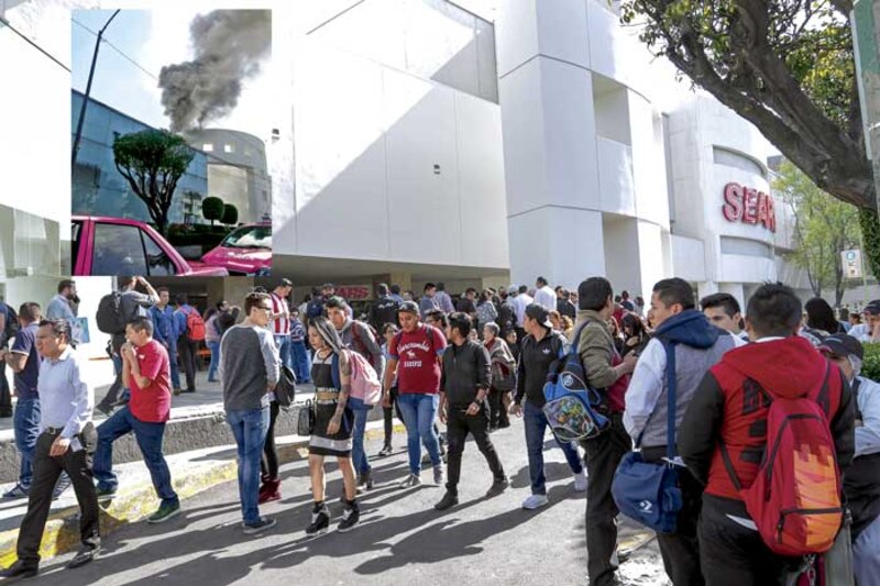 Incendio en una tienda departamental en el centro de la ciudad