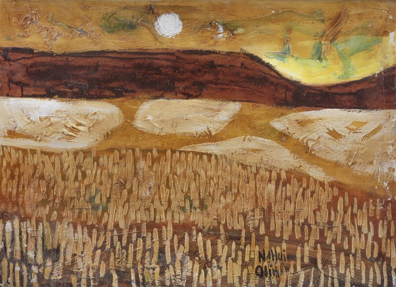 Pintura abstracta con texturas