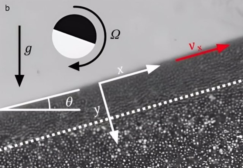 Microscopía de barrido de túnel de un vórtice cuántico en la superficie de un superconductor.