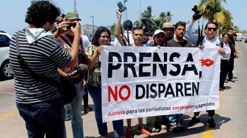Periodistas mexicanos protestan contra la violencia