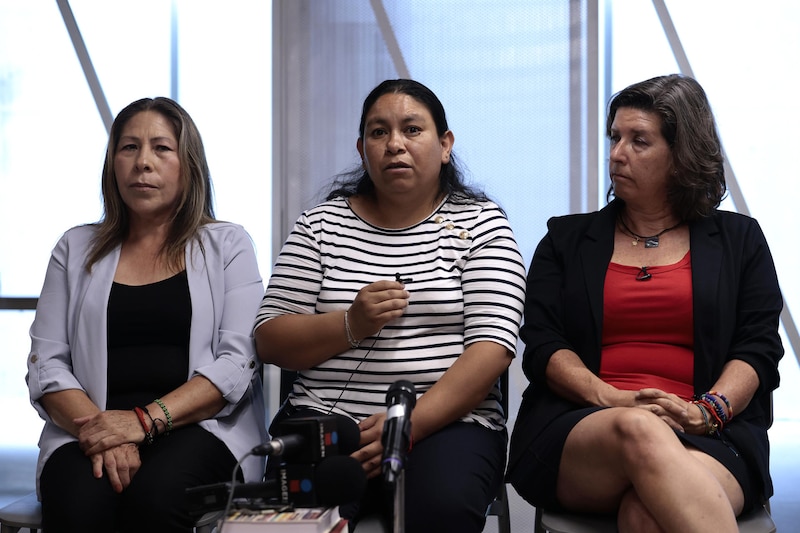 Conferencia de prensa sobre la violencia contra las mujeres