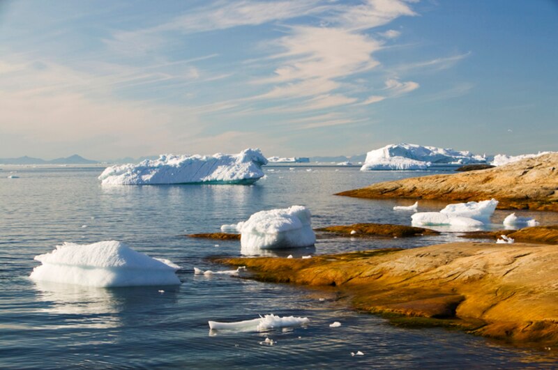 Icebergs en el Ártico