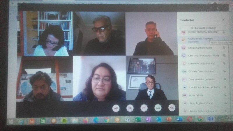 Reunión virtual de trabajo